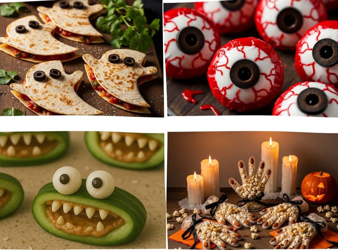 30 zuckerfreie Halloween Snacks: Kinderfreundlich, gruselig & super schnell