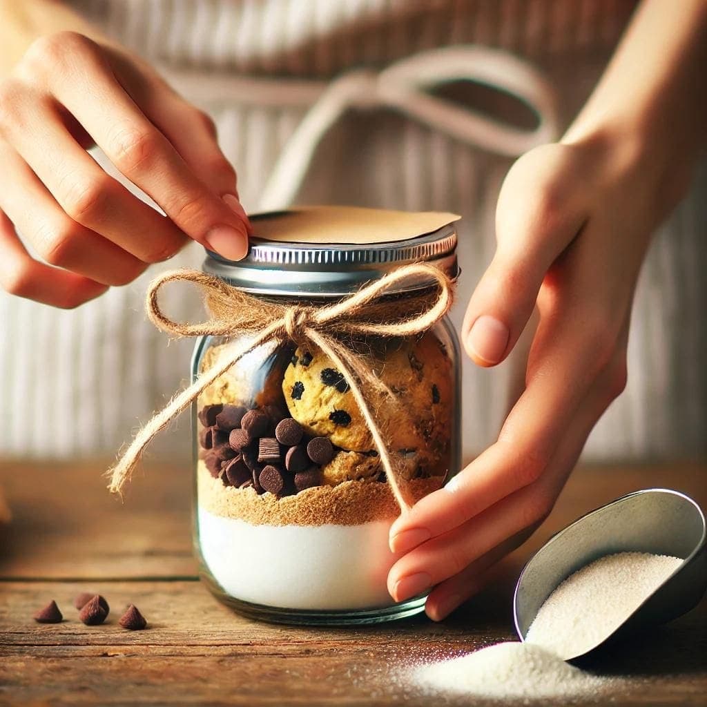 Ideal für alle Naschkatzen. Eine Backmischung im Glas für alle Anlässe.
KI generiertes Bild