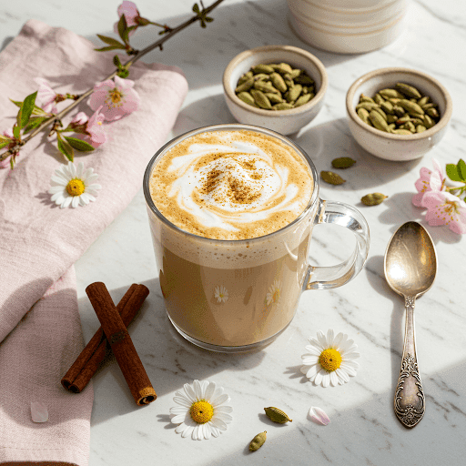 In diesem Artikel zeige ich dir, wie du einen Chai Latte ganz einfach selber machen kannst – mit natürlichen Zutaten, wohltuenden Gewürzen und ätherischen Ölen. Dabei erfährst du auch, warum selbstgemachter Chai Latte nicht nur besser schmeckt, sondern auch eine gesunde Alternative zu Fertigmischungen ist.