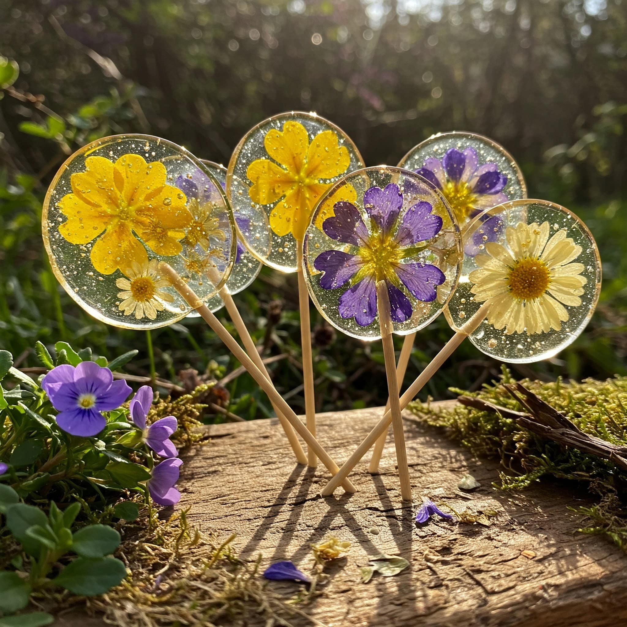 Blüten Lolliepops einfach und schnell selber machen. Perfekt für den nächsten Kindergeburtstag