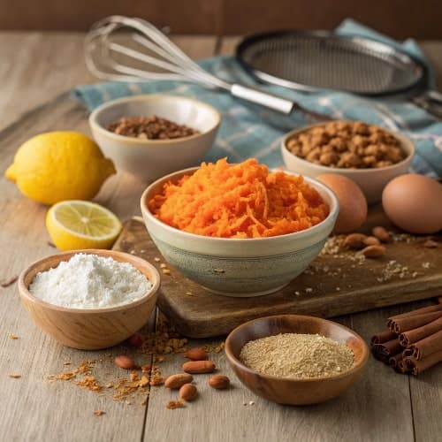 In diesem Blogbeitrag teile ich mein Lieblingsrezept für einen saftigen Karottenkuchen, der mich immer an meine Kindheit erinnert – besonders an Ostern. Der Kuchen überzeugt mit nussigem Aroma, angenehmer Süße und ist eine gesunde Alternative zu herkömmlichen Kuchen. Mit einfachen Zutaten und wenigen Schritten gelingt er garantiert. Ein Tipp: Mit Marzipankarotten dekoriert oder mit Frischkäsefrosting getoppt wird er zum Highlight auf dem Kaffeetisch!